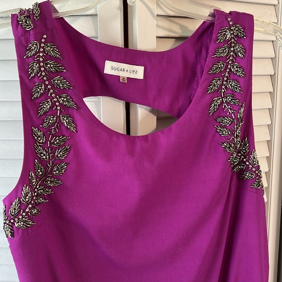 NWOT Sugarlips Beaded Mini Dress - Picture 2 of 5
